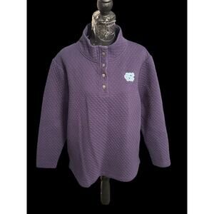 Knights Apparelโ University North Carolina Tar Heels 1/4 Button Jacket XL 16/18